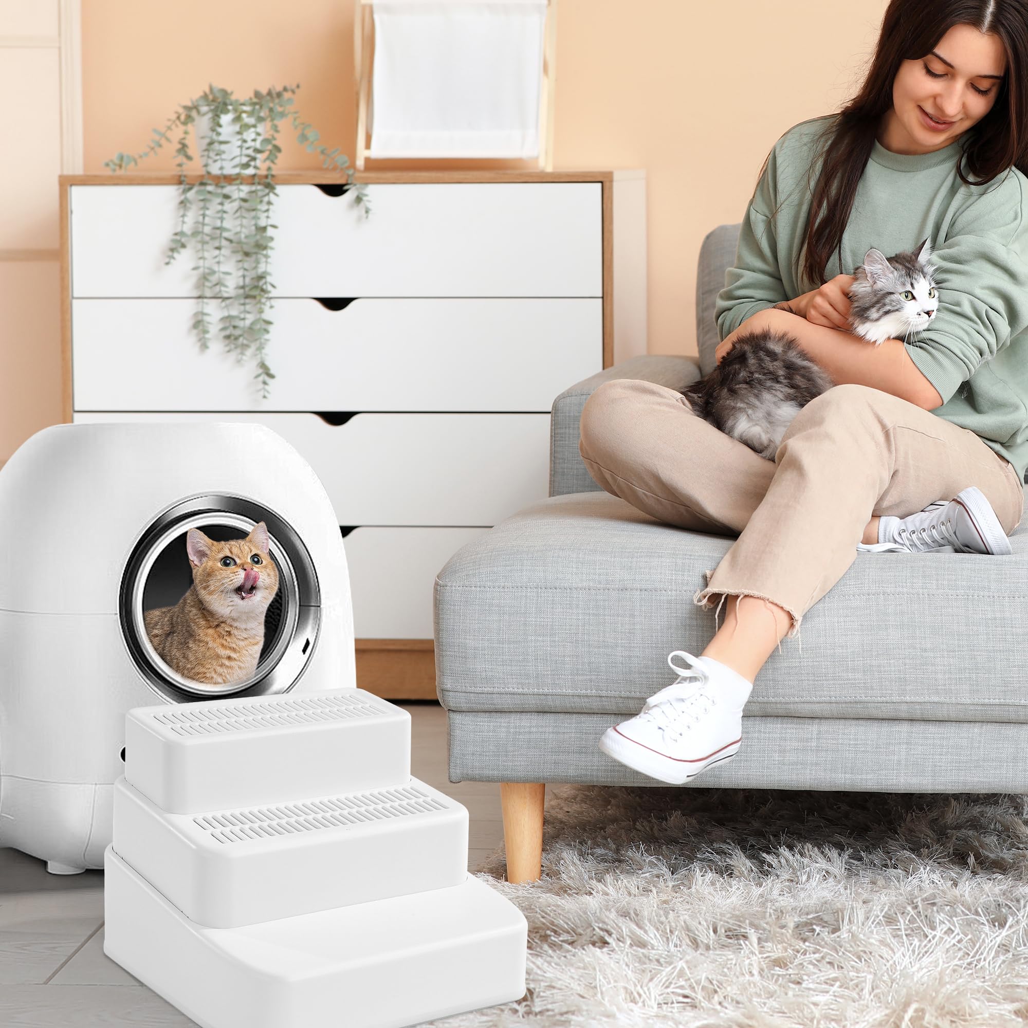 BALAPET multi use cat ramp supports climbing to sofas, beds, or windows.