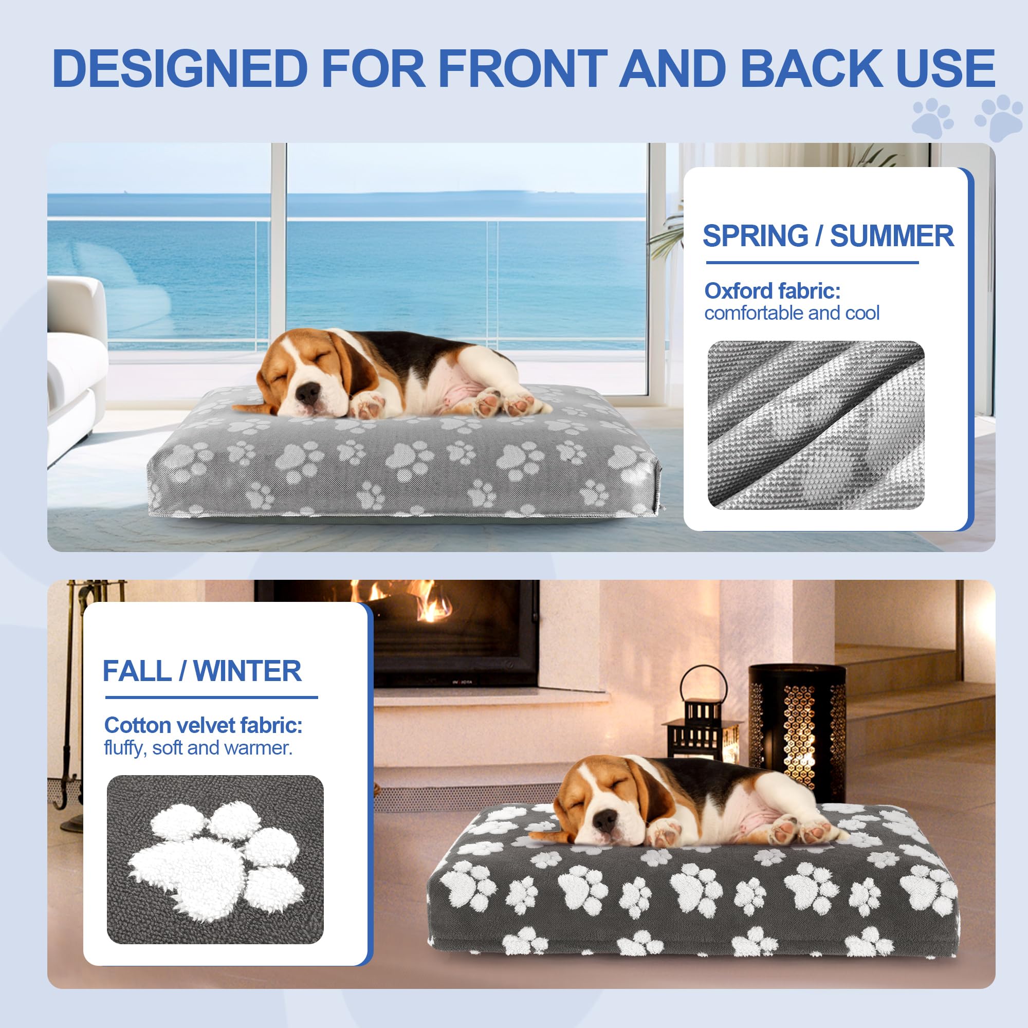 BALAPET non-slip bottom keeps the bed in place on hardwood floors.