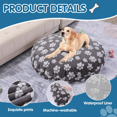 BALAPET sherpa-soft fabric with paw-print design offers gentle touch for pets.