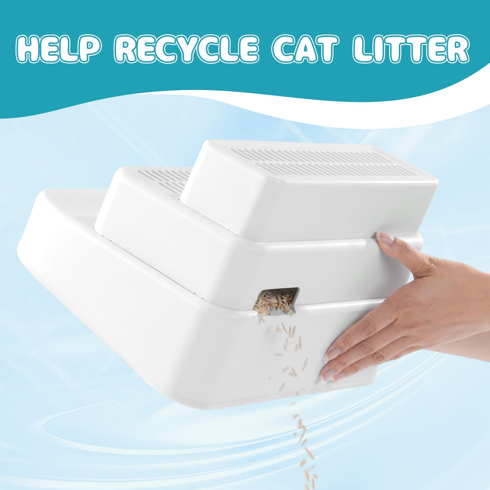 BALAPET striped litter grid captures litter from paws for tidier rooms.