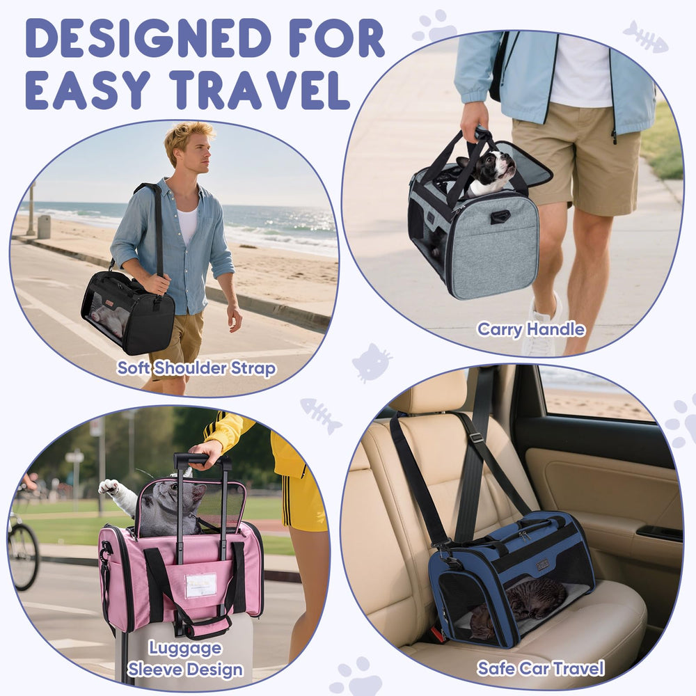 BALEINE cat carrier iron-wire-frame maintains structure when empty.