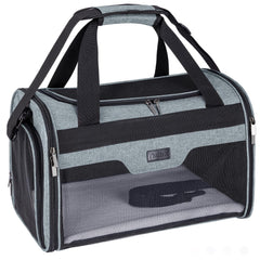 BALEINE Cat Carrier shows breathable mesh for airflow during travel