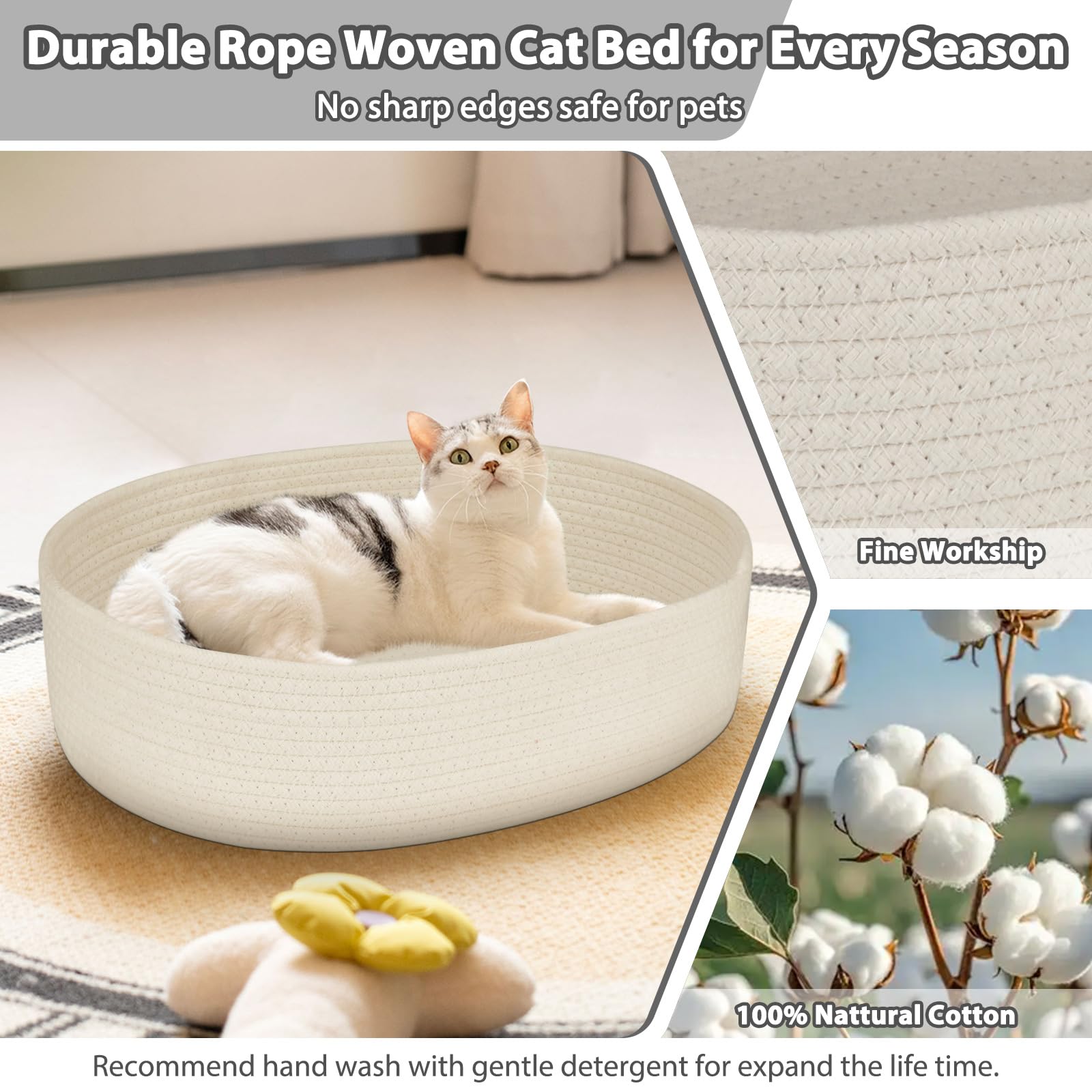 BALORAY Cat Desk Bed lets a cat relax comfortably on the desk
