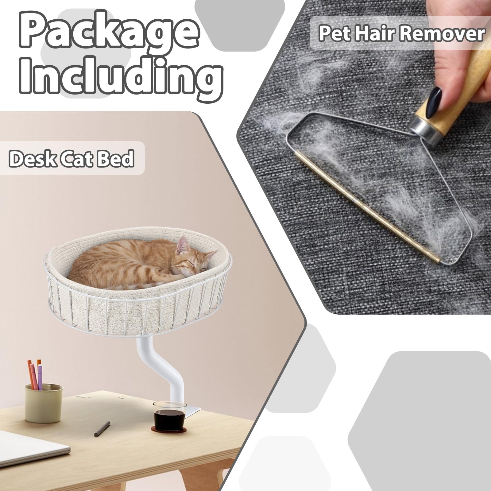 BALORAY Cat Desk Bed desk compatibility fits a wide range of desks