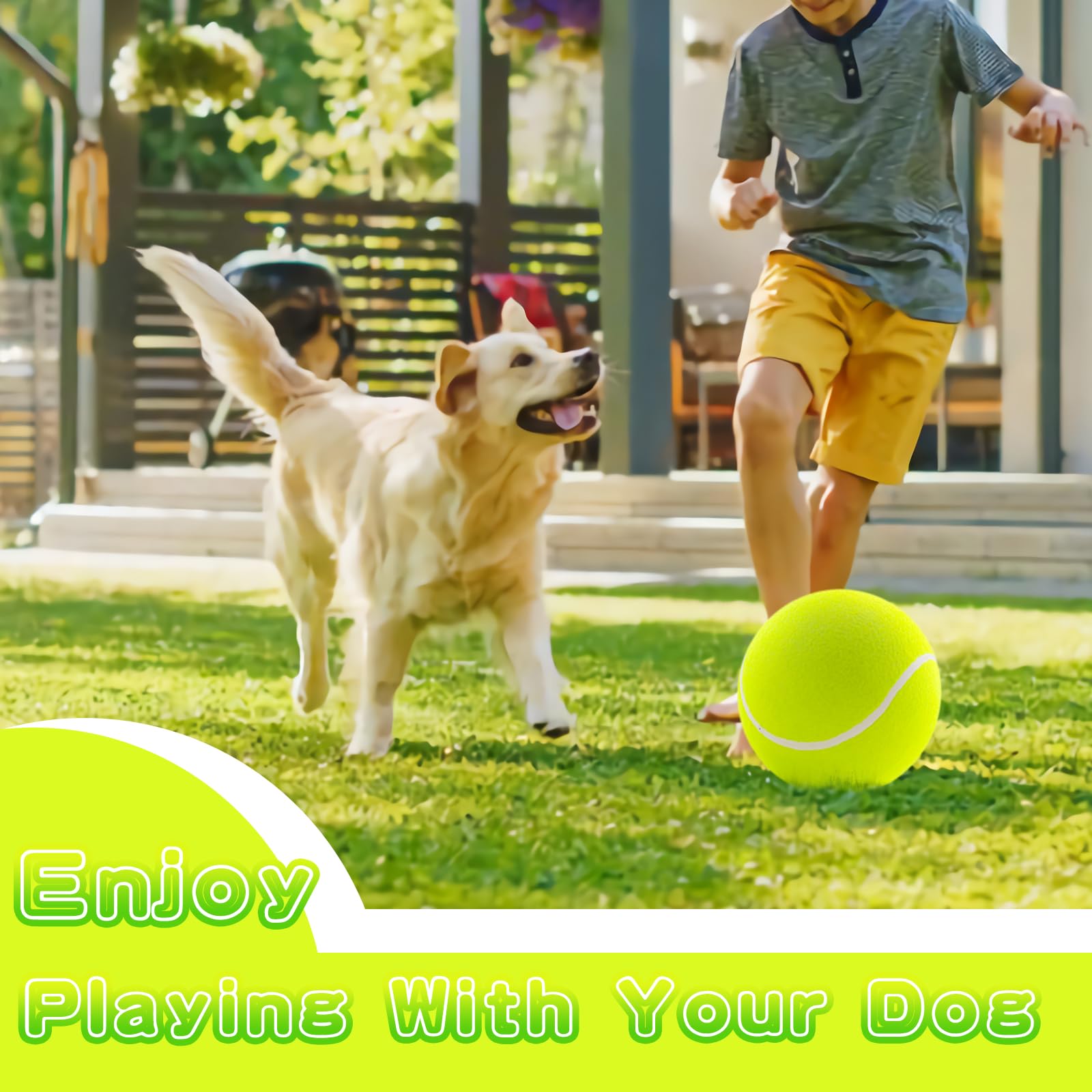 Banfeng Big Tennis Ball for Dogs—great for training and interactive play.