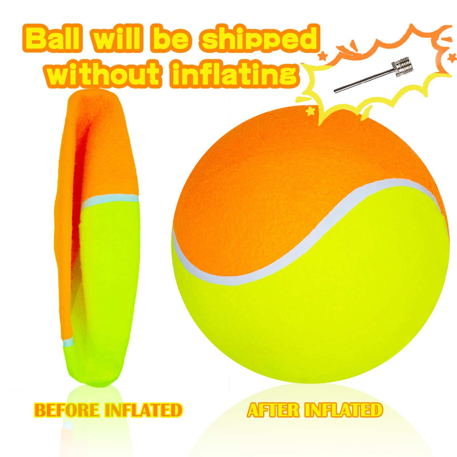 Banfeng dog ball made of non-toxic rubber and thick felt for safe teeth contact.