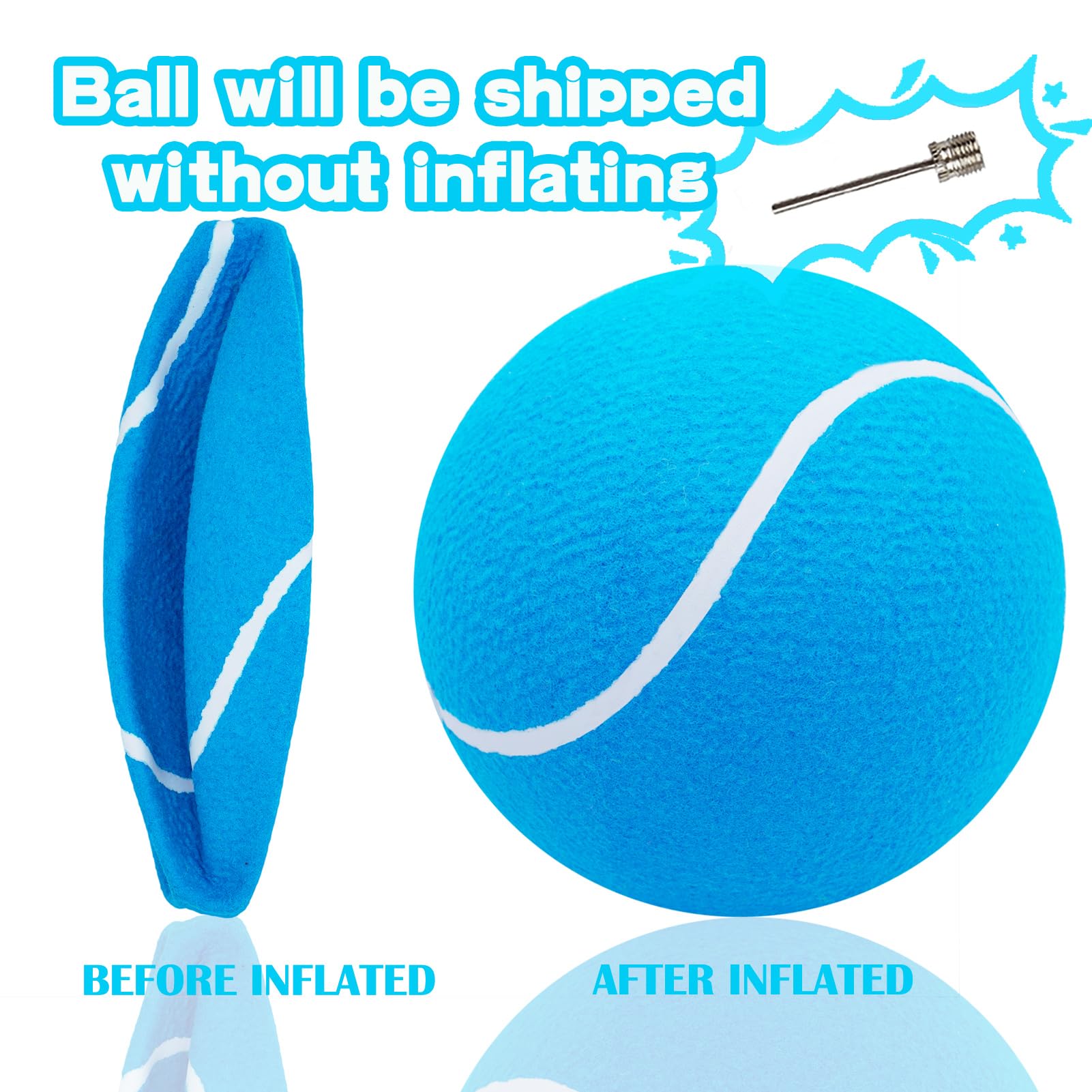 Banfeng Big Tennis Ball for Dogs dog-playing close-up for interactive games