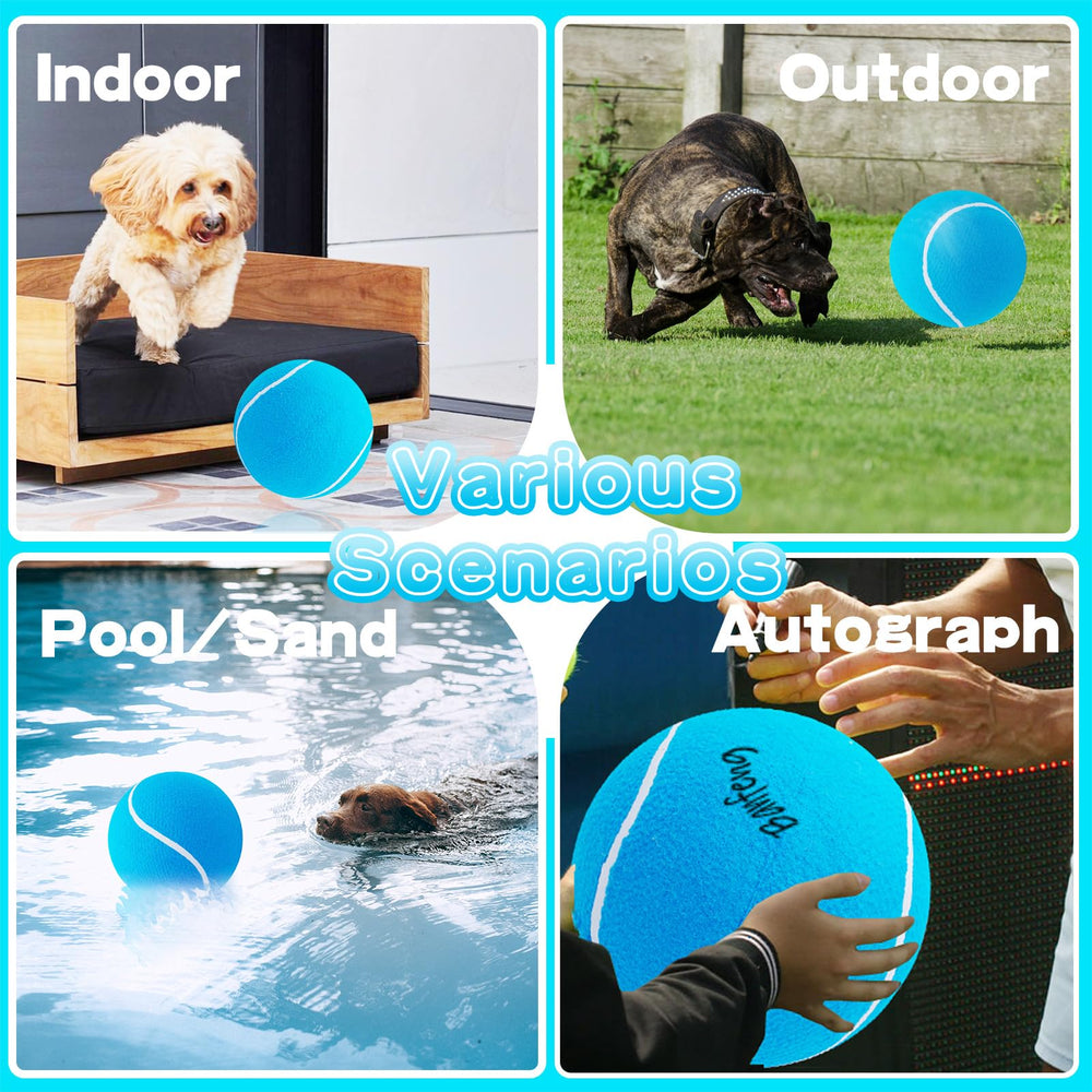 Banfeng Big Tennis Ball for Dogs oversized 9.5 inch for all dog sizes