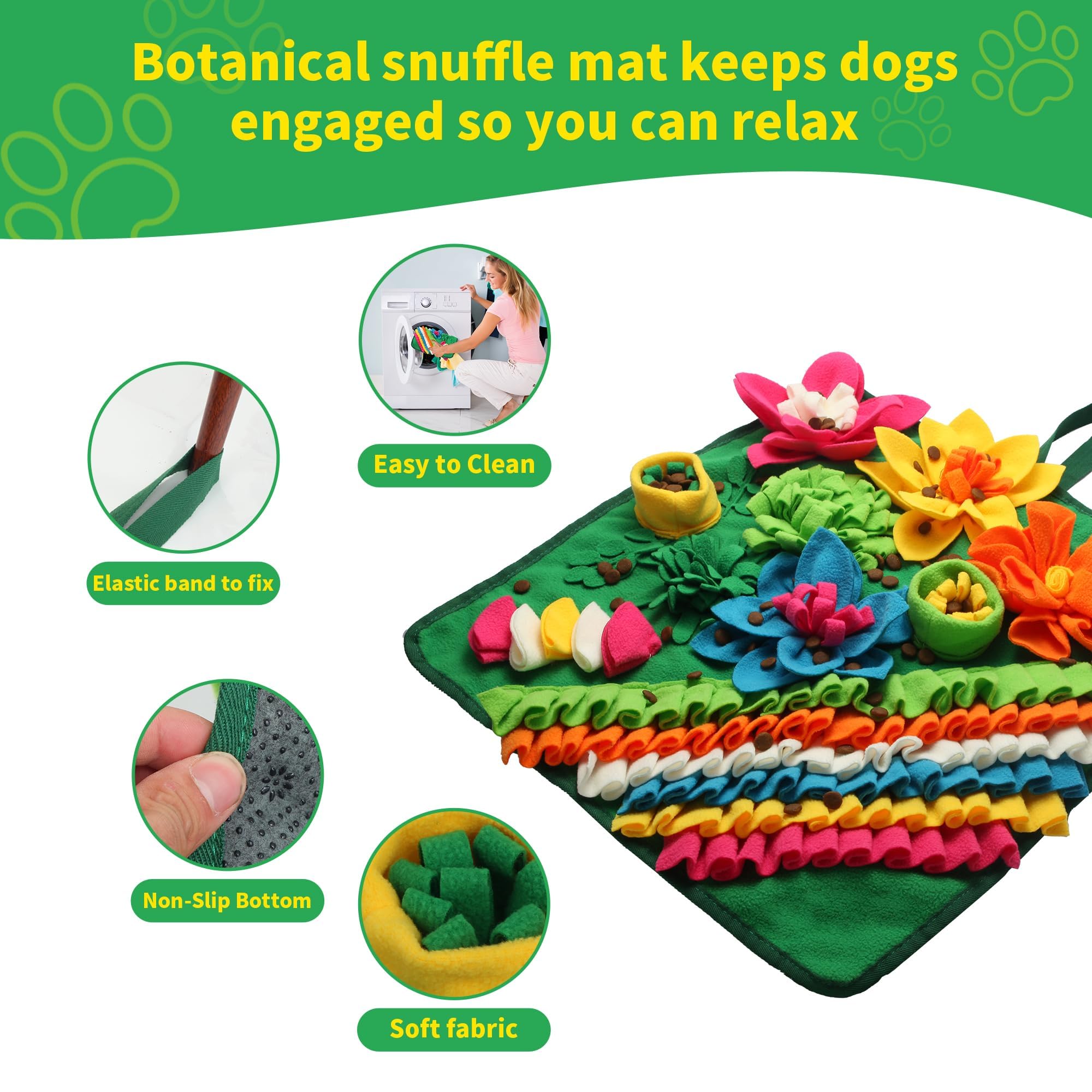 Banlangen Snuffle Mat anxiety-relief visual for relaxed, calm moments
