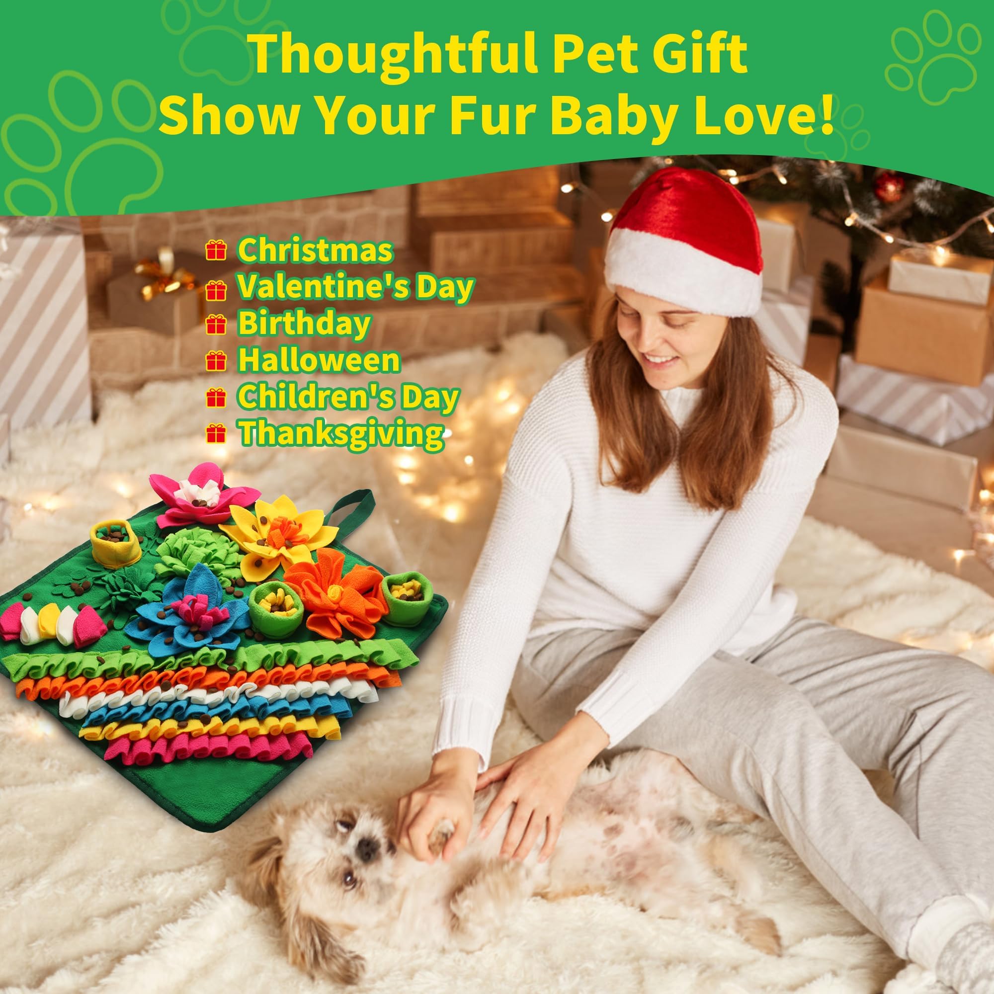 Banlangen Snuffle Mat easy cleaning and roll-up storage for tidy setups