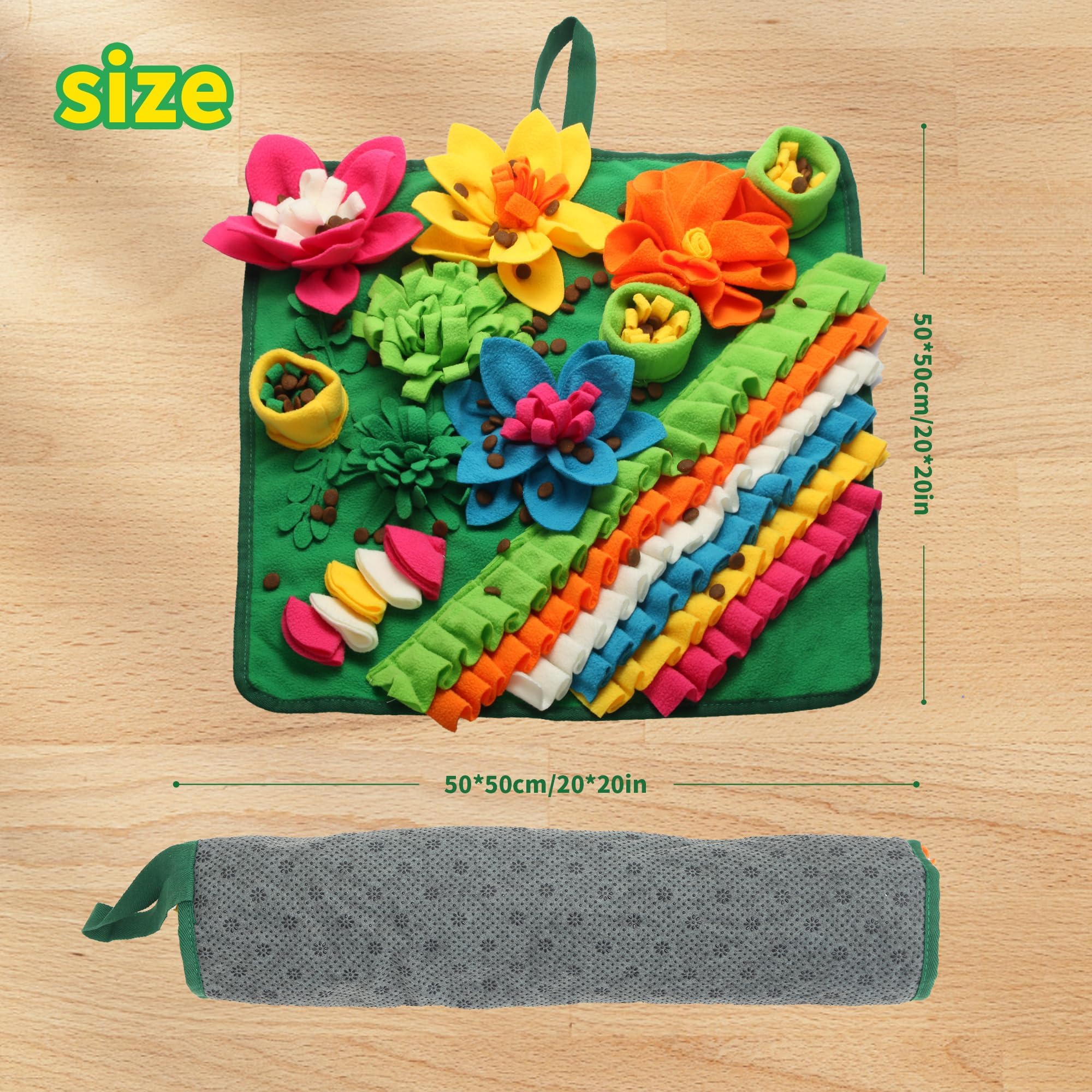 Banlangen Snuffle Mat non-slip base with secure straps for steady sniffing