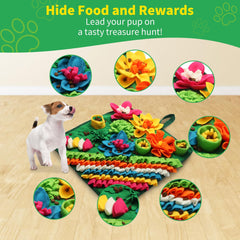 Banlangen Snuffle Mat slow-feeding action encourages calmer meals and mindful eating