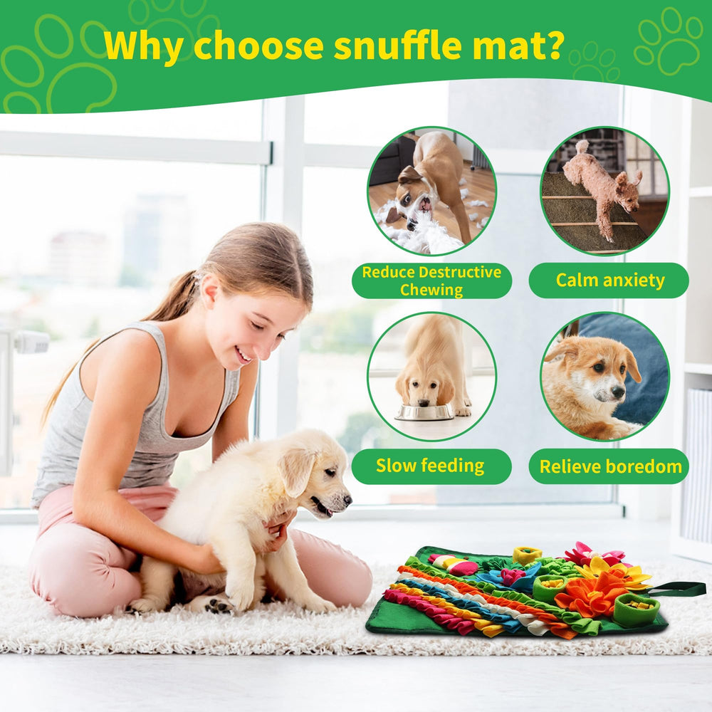 Banlangen Snuffle Mat sniffing action promotes mental engagement and slow eating