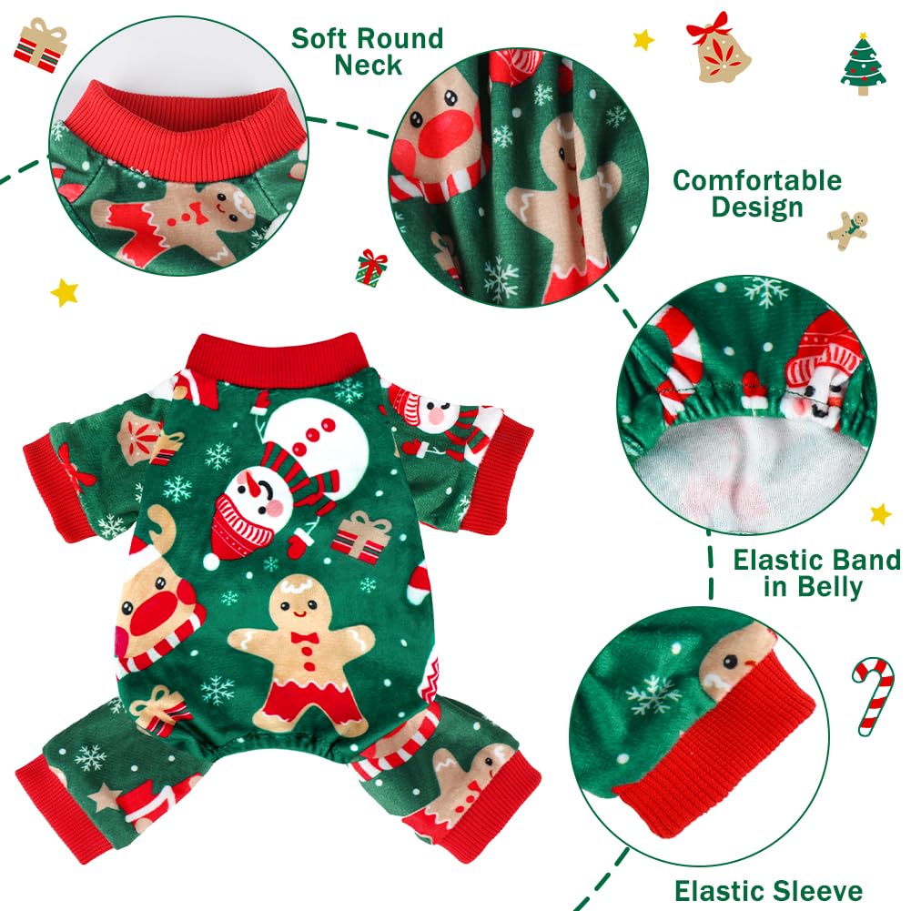 Baobecute dog Christmas pajamas pig pattern perfect for party-ready looks.