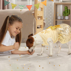 Baobicute birthday dress pullover style makes dressing quick and easy.