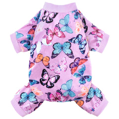 BAOBICUTE butterfly-pattern dog pajamas for cozy sleepwear and daily wear