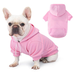 BAOBICUTE dog basic hoodie front view with a cozy fit for medium to large dogs.