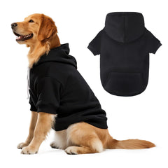 Baobicute Dog Basic Hoodie front view—ultra-soft fabric for cozy warmth on walks.