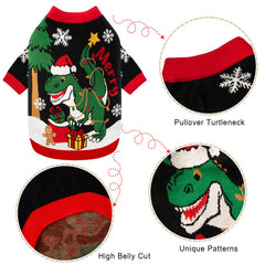 Baobicute dog Christmas sweater size chart helps find the perfect fit