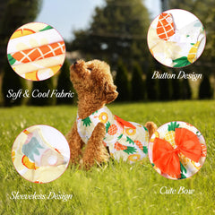 BAOBICUTE daisy print dress adds cheerful flair for daily walks and photos.