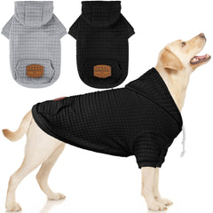 BAOBICUTE dog hoodie with drawstring hood for adjustable warmth during chilly walks.
