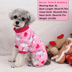 Baobicute dog pajamas Donut pattern keep pets cozy during nap time