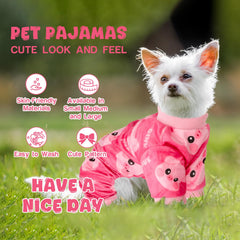 BAOBICUTE dog pajamas duck pattern wear—fun all-day wear for small dogs