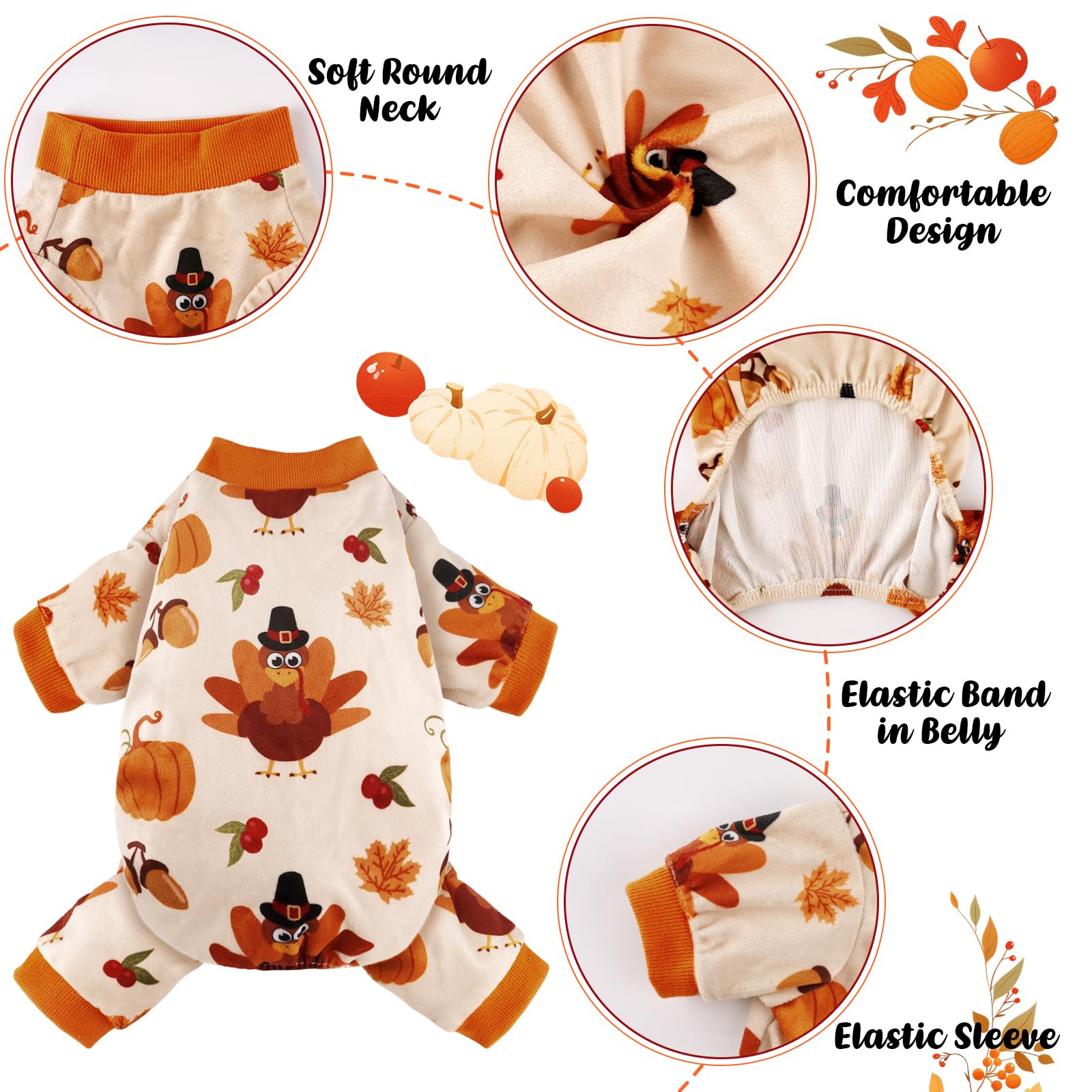 BAOBICUTE dog pajamas pattern strawberry highlights cute daily wear