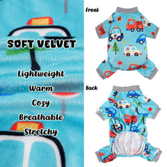 Baobicute dog pajamas strawberry pattern for playful daily wear.