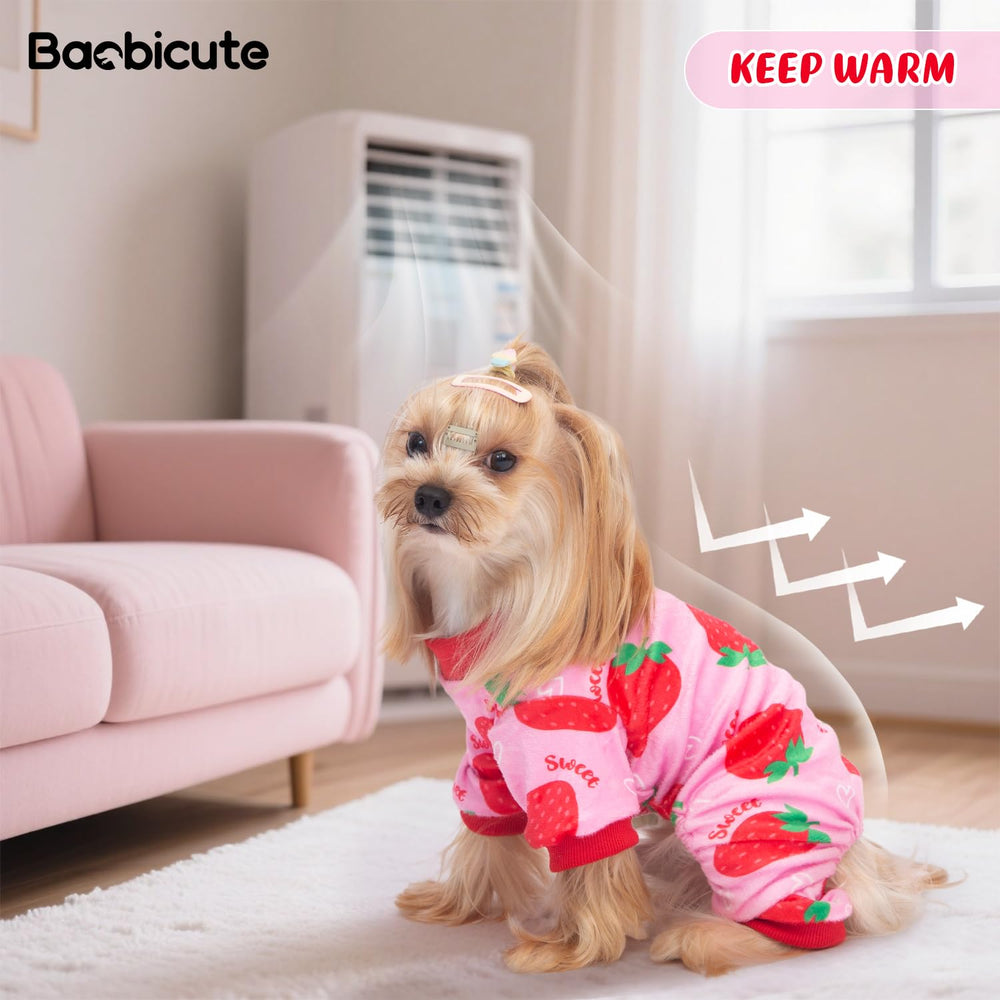 BAOBICUTE dog pajamas soft fabric closeup—breathable, skin-friendly material
