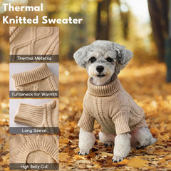 Baobicute dog sweater for small breeds keeps fit and cozy.