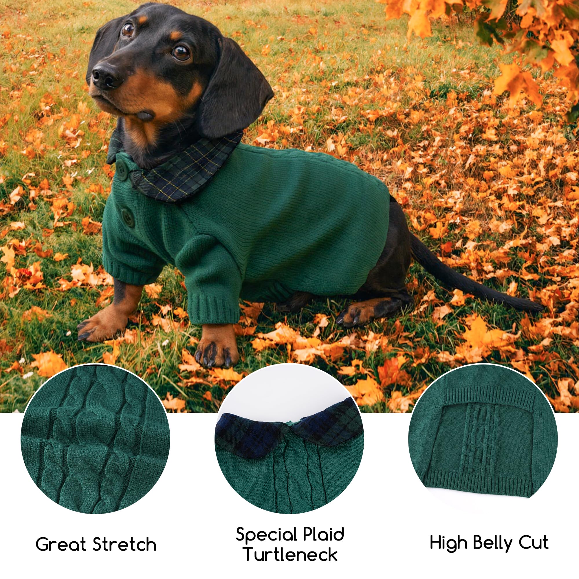 BAOBICUTE dog sweater polo style for festive look
