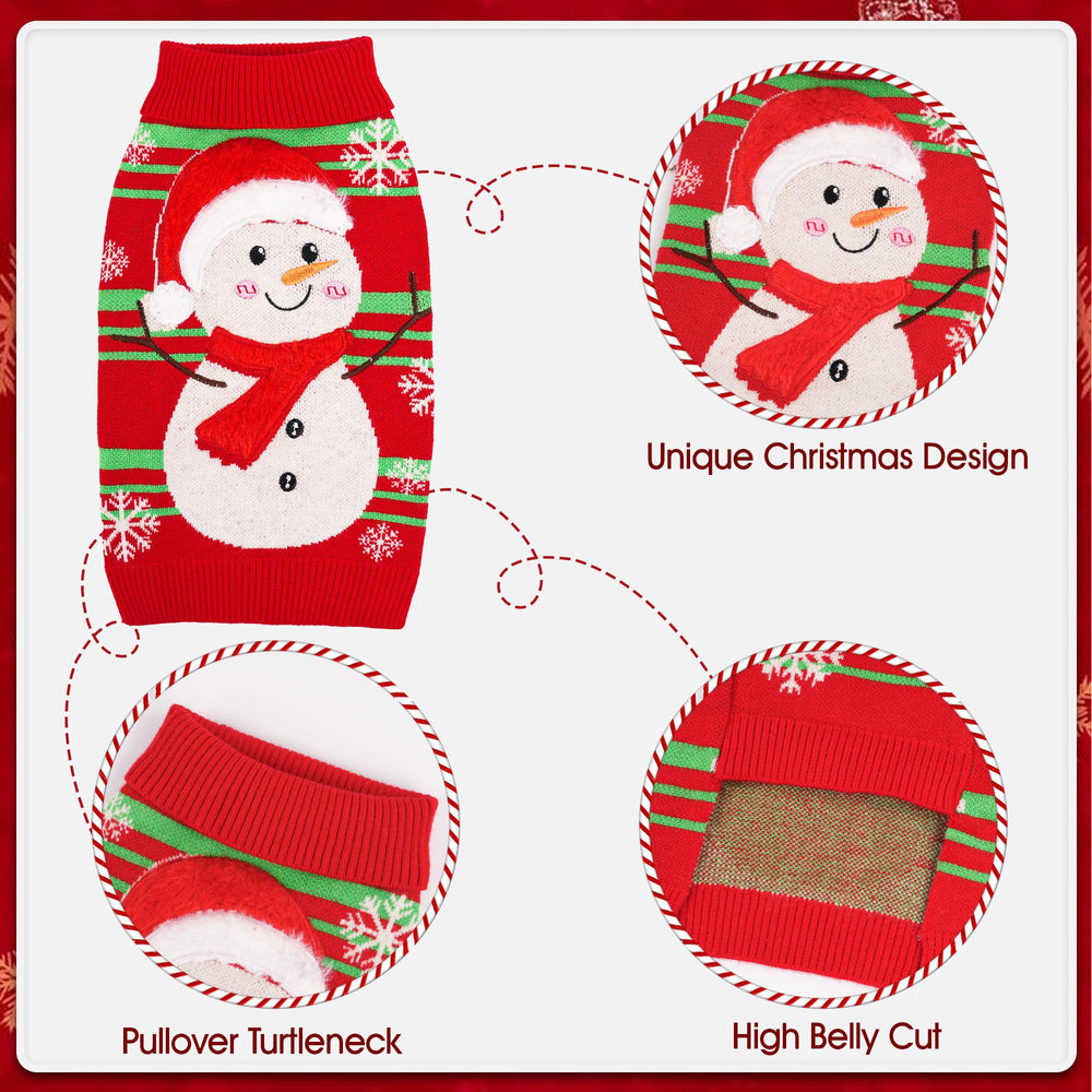 BAOBICUTE dog sweater size chart helps find the perfect fit.