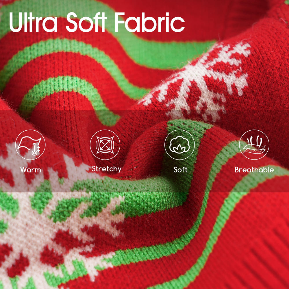 BAOBICUTE dog sweater stretch-knit fabric enables easy on and off.