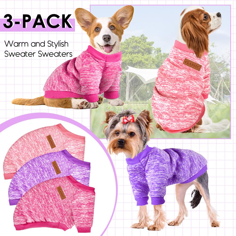 Baobicute dog sweater worn by small dog to show comfortable fit