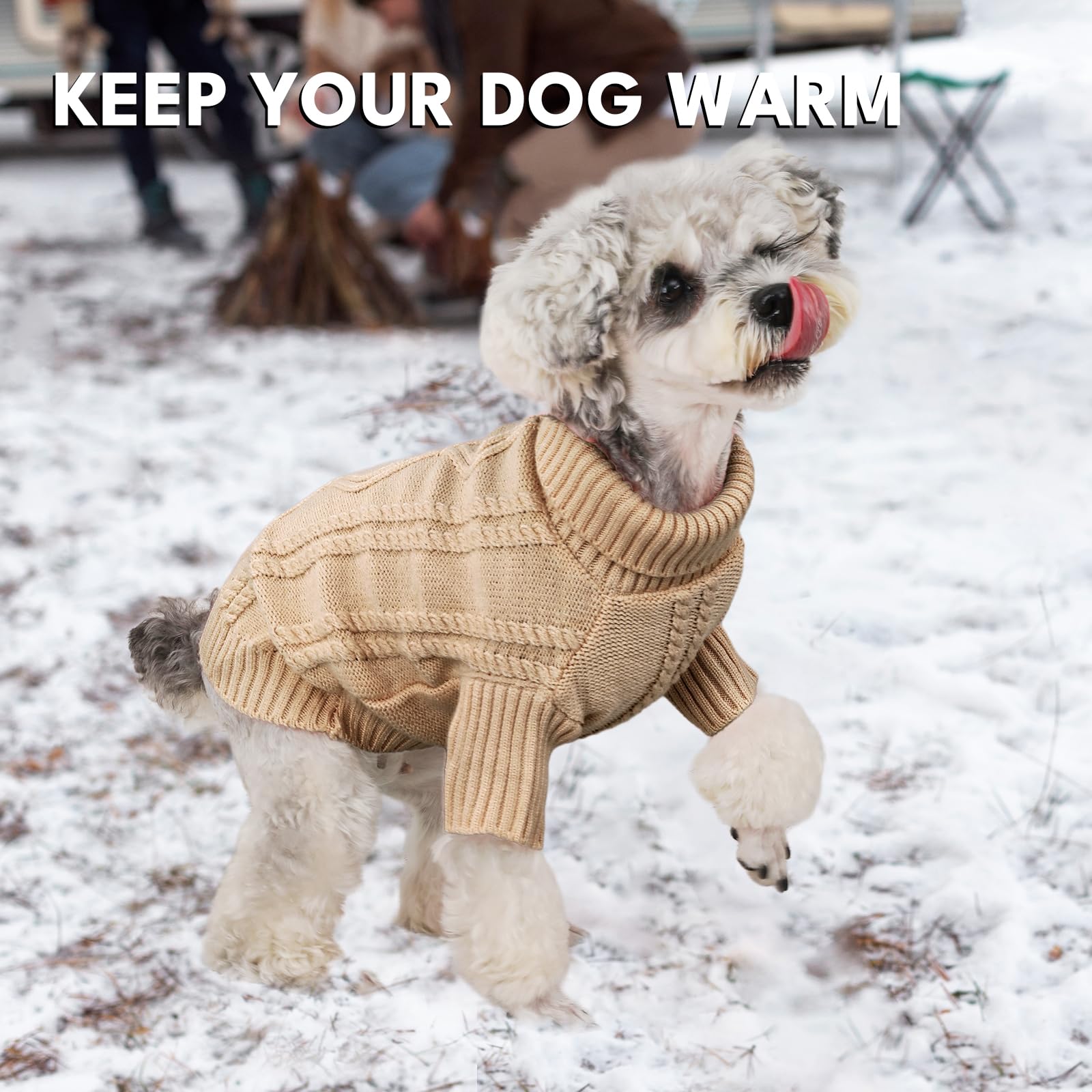 Baobicute holiday pet clothes look festive and soft against fur.