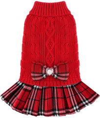 BAOBICUTE small dog sweater knit texture for cozy warmth during strolls.