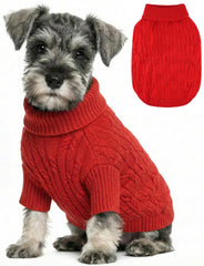 Baobicute small dog sweater pullover close-up knit warmth for everyday comfort.