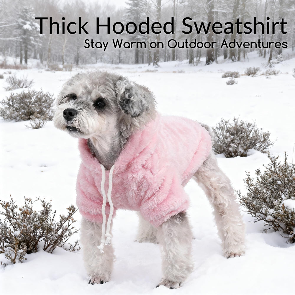 Baobicute sudadera para perro grande, dorso con capucha y forro suave.