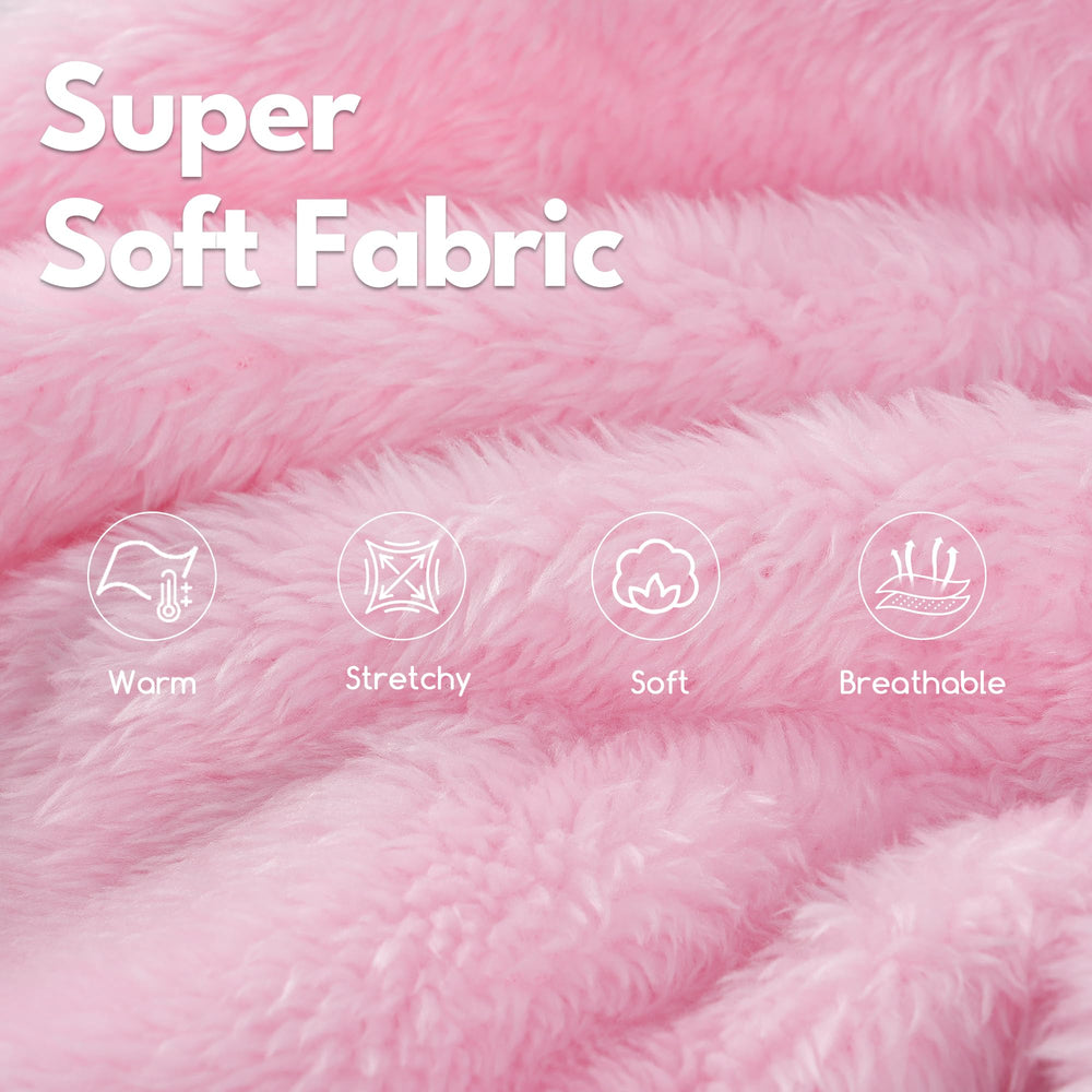 Baobicute sudadera para perro grande, frente con pelaje doble para mayor calor.
