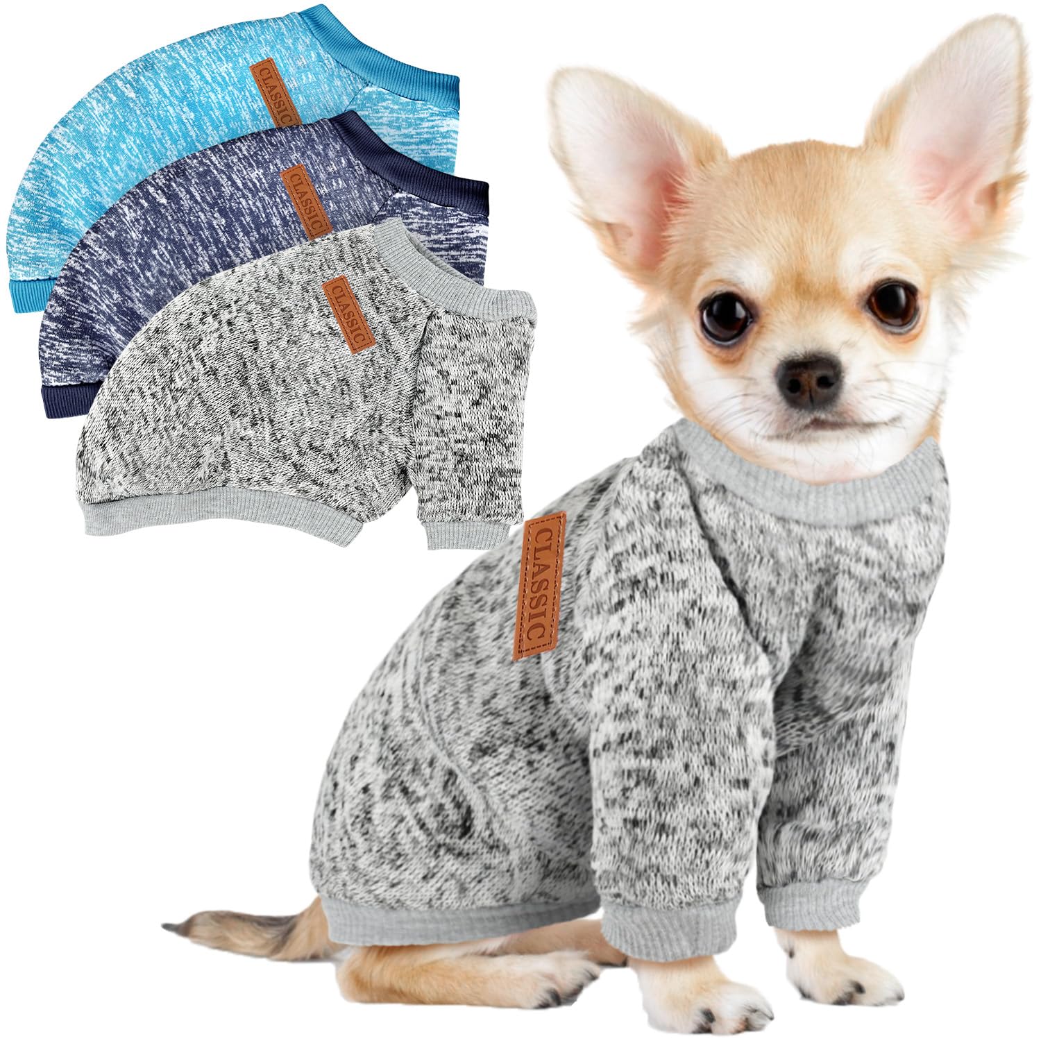 Sudadera Baobicute para perro pequeño, frente cálido para paseos invernales.