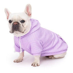 BAOBICUTE dog hoodie back view emphasizes full-coverage warmth and fit