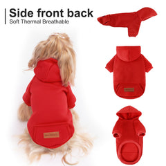 BAOBICUTE hooded dog sweater demonstrates windproof durable outerwear for active pets