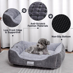 Baodan dog bed machine-washable design makes cleaning simple.