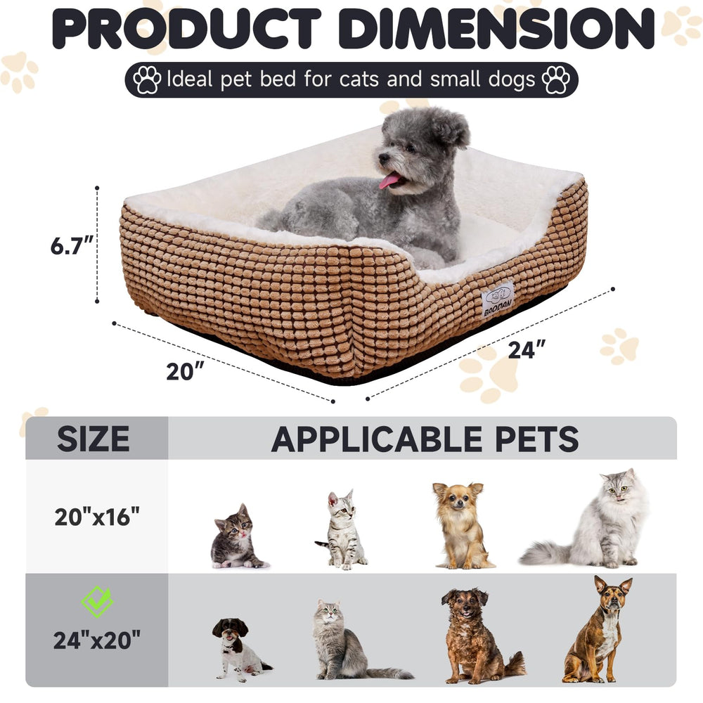 Baodan dog bed size range suits small to mid-size dogs up to 30lbs