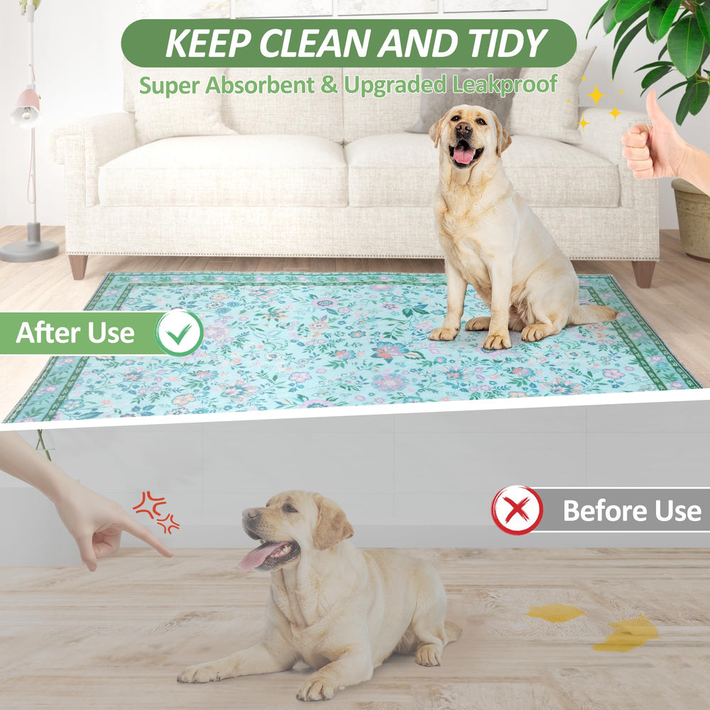 Baodan machine-washable pet mat stays like-new after washing