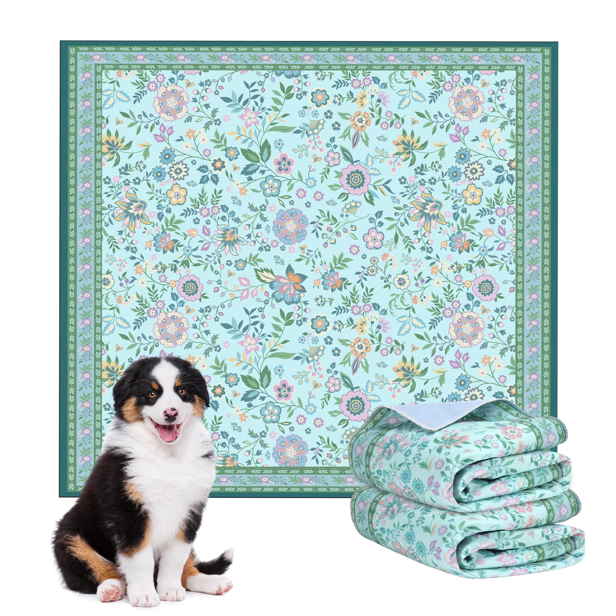 Baodan puppy pads 48x48 close-up showing high absorbency for dry floors.