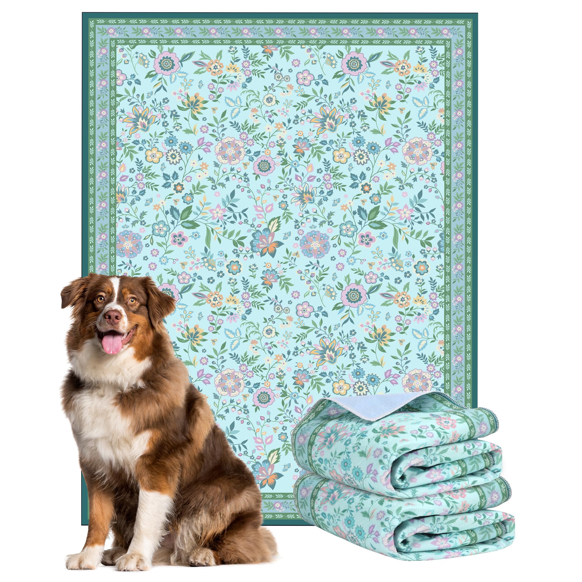 Baodan two-pack reusable puppy pad ensuring easy replacement after cleaning