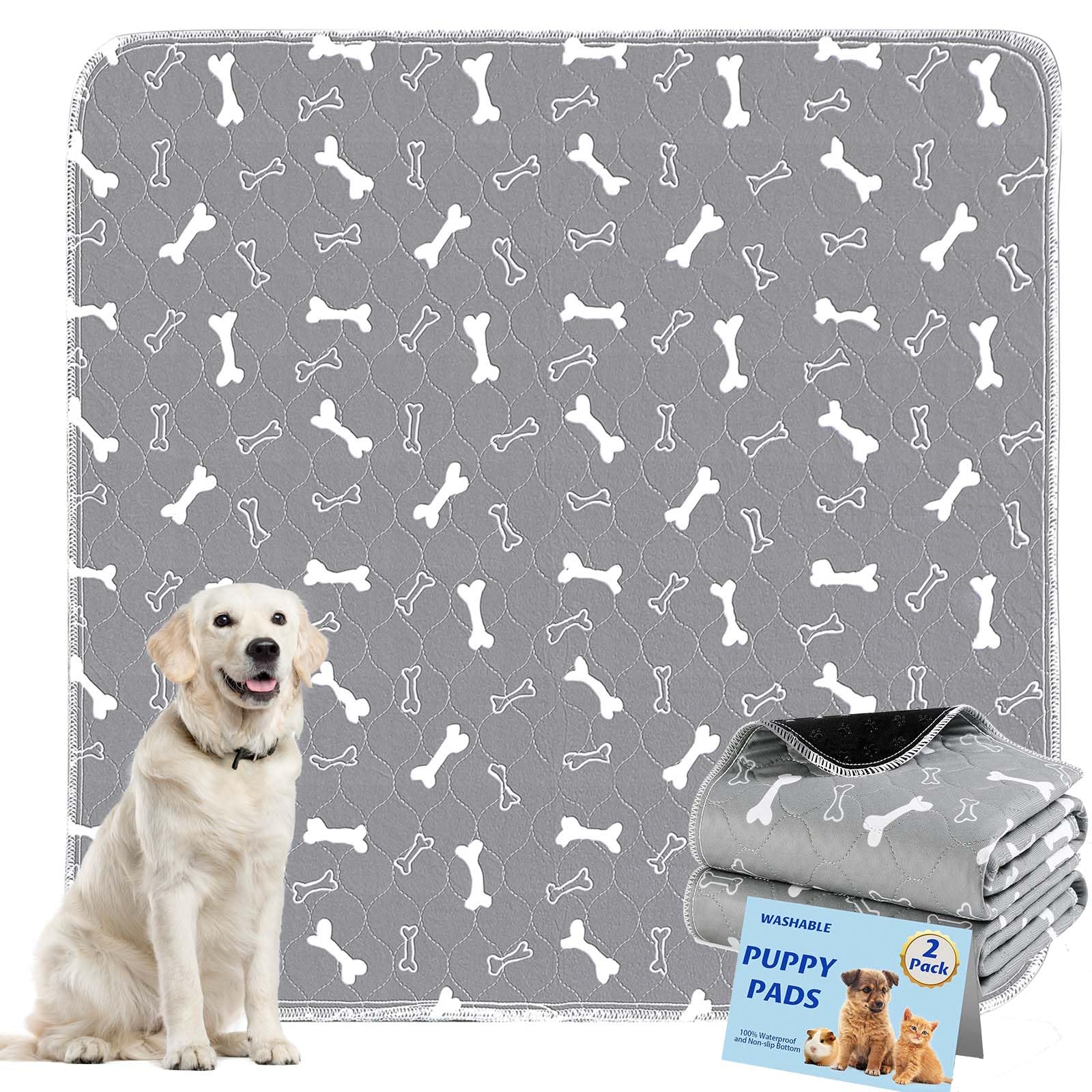 Baodan washable pee pad top view shows two-pack design for rotation benefits