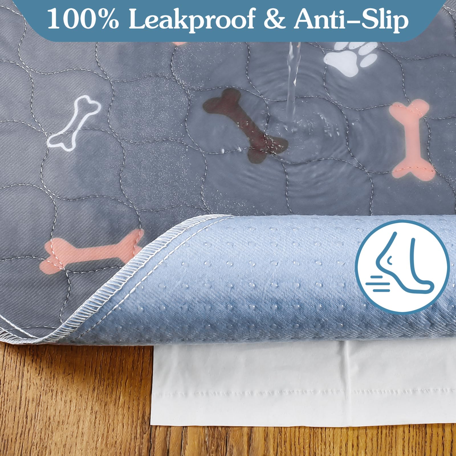 Baodan washable pee pad indoor-use in a playpen demonstrates versatile protection.